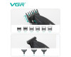 Комплект VGR 3 в 1 V-640 S3 BLACK, машинка для стрижки (clipper), триммер и электробритва (шейвер)