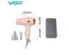 Фен складной VGR V-432 PINK, 3 уровня обдува, низкий уровень шума, 1200 Вт
