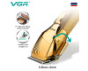 Акумуляторна Машинка Для Стрижки Clipper VGR V-280 GOLD 6 Насадок LED Display Акумуляторна Машинка Для Стрижки Clipper VGR V-280 GOLD 6 Насадок LED Display