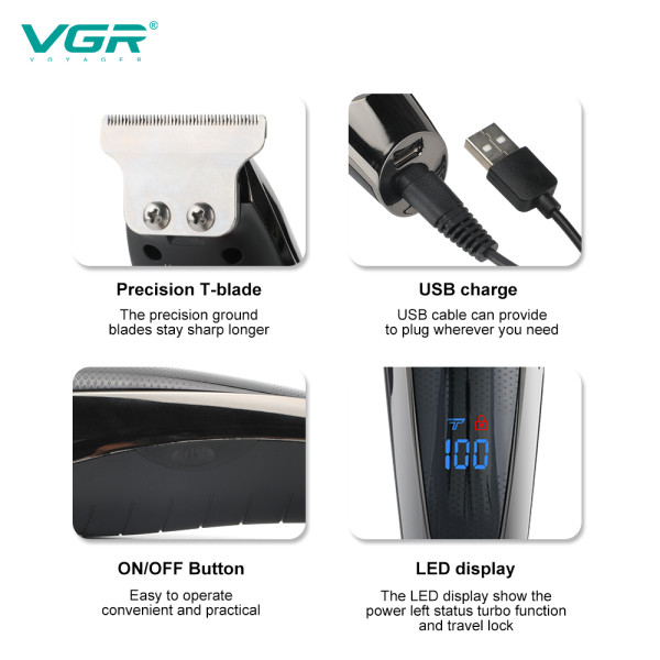 Тример VGR V-070 5 Насадок LED Display Тример VGR V-070 5 Насадок LED Display