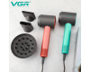 Фен профессиональный VGR V-440 PINK, 3 уровня обдува, 3 уровня температуры, 11000 RPM 3 насадки