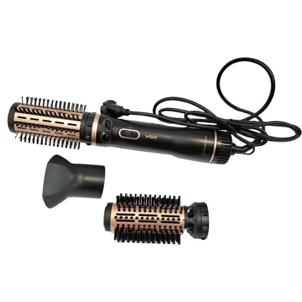 Фен стайлер для укладки и завивки волос VGR V-496 3 в 1, Professional, 1000 Вт