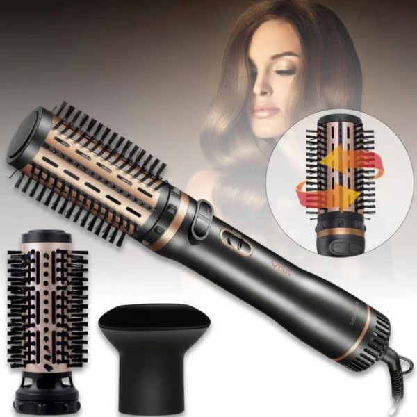 Фен стайлер для укладки и завивки волос VGR V-496 3 в 1, Professional, 1000 Вт