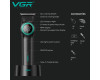 Триммер VGR V-977 BLACK, регулировка мощности 6000 - 8000 RPM, 2500 mAh, 4 насадки, LED display