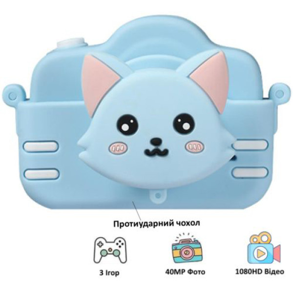 Фотоапарат дитячий A3S, blue