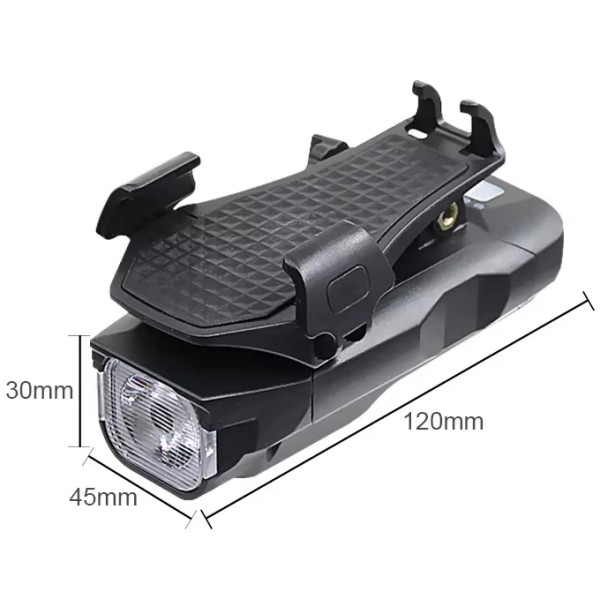 Велосипедна Фара BG-1951/HJ-068 З Сигналом та Тримачем Телефона 5 Режимів Велосипедна Фара BG-1951/HJ-068 З Сигналом та Тримачем Телефона 5 Режимів