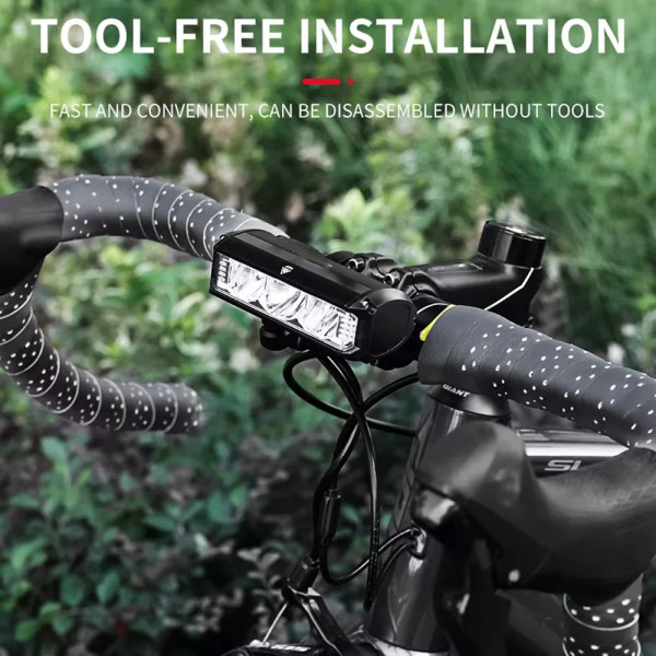 Велосипедная Фара EOS610-3LED 5 Режимов 900LM Li-Ion Аккумулятор Type-C