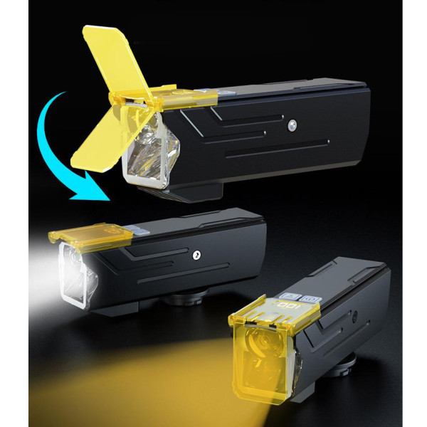 Велофара мощная Q03L, 800LM, Li-Ion аккумулятор, ЗУ Type-C, индикация заряда