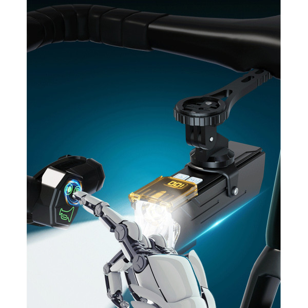 Велофара мощная Q03L, 800LM, Li-Ion аккумулятор, ЗУ Type-C, индикация заряда