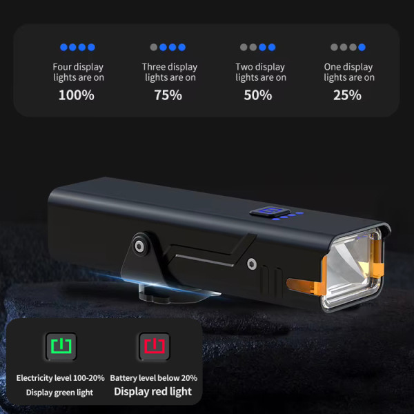 Велосипедна Фара Q06 5 Режимів 310LM Li-Ion Акумулятор Type-C Велосипедна Фара Q06 5 Режимів 310LM Li-Ion Акумулятор Type-C