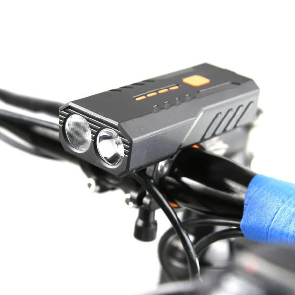Велофара BC25S, 300LM, Waterproof, Power Bank, Li-Ion аккумулятор, ЗУ Type-C, индикация заряда