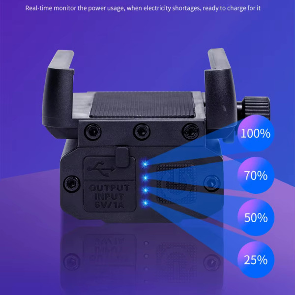 Велоліхтар BK09/Z-03-3T6, Power Bank, Li-Ion акумулятор, ЗУ Type-C