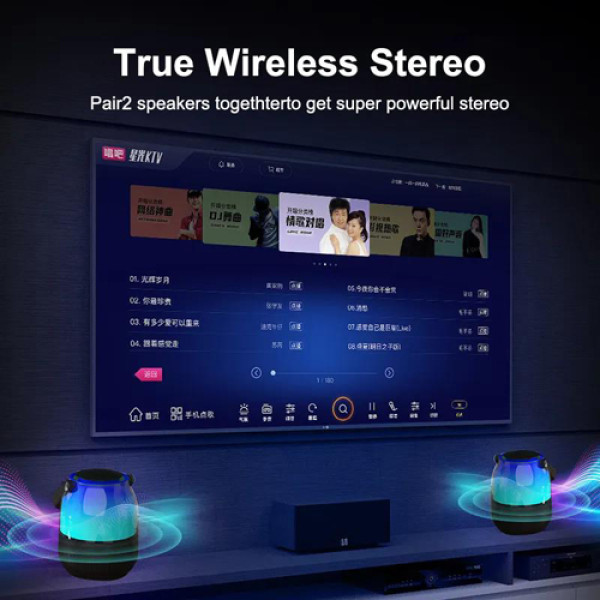 Bluetooth-Колонка с RGB Подсветкой XM-A68 Микрофон Bluetooth-Колонка с RGB Подсветкой XM-A68 Микрофон