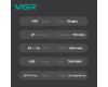Электробритва VGR V-640S шейвер, двойное лезвие, 9000 RPM, LED Display