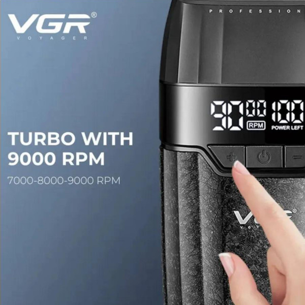 Электробритва VGR V-640S шейвер, двойное лезвие, 9000 RPM, LED Display