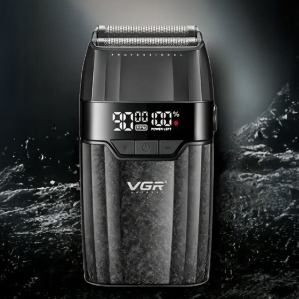 Электробритва VGR V-640S шейвер, двойное лезвие, 9000 RPM, LED Display