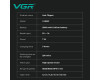 Акумуляторна машинка для стрижки (clipper) VGR V-889C, 6 насадок, LED display, 9000RPM