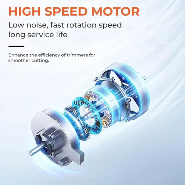 Триммер VGR V-889T, 3 насадки, LED display, 9000RPM