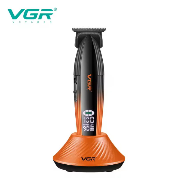Триммер VGR V-889T, 3 насадки, LED display, 9000RPM