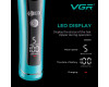 Тример VGR V-299 BLUE 4 Насадки 9000RPM 2000 mAh 5 Рівнів Швидкості LED Display
