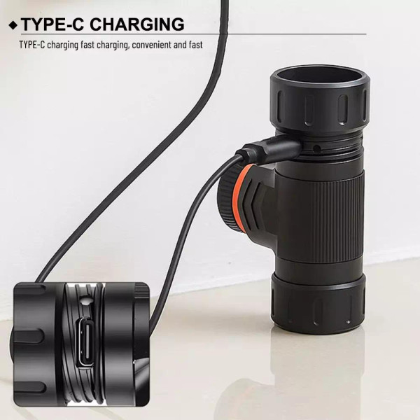 Ліхтар налобний 5846-XPG, 1x16340, ЗУ Type-C, магнит, Box