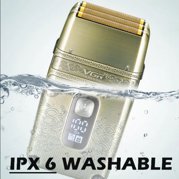 Електробритва VGR V-335 Шейвер Потрійне Лезо IPX6 LED Display Електробритва VGR V-335 Шейвер Потрійне Лезо IPX6 LED Display