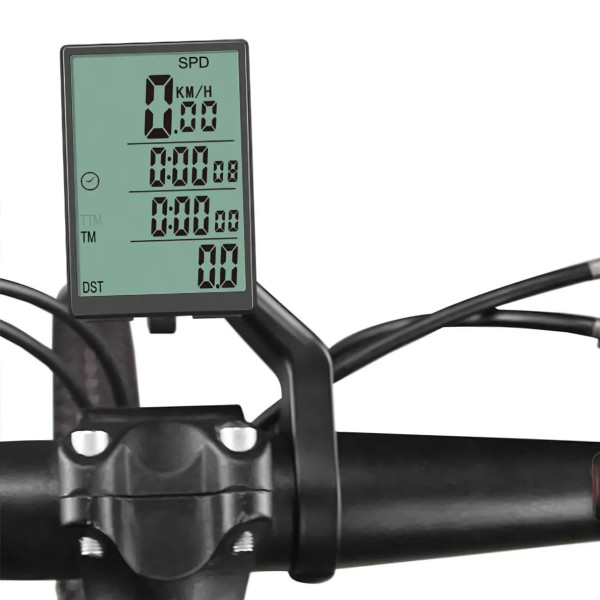Велосипедний Спідометр SD-563C Бездротовий 27 Функцій З Виносною Кнопкою Велосипедний Спідометр SD-563C Бездротовий 27 Функцій З Виносною Кнопкою