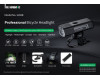 Велофара потужна LEADBIKE LD88-OSRAM 400LM, 2000mAh, waterproof, children lock, Li-Ion акумулятор, ЗУ Type-C