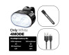 Велокомплект ZH-078-2LED ліхтар + STOP-14SMD, waterproof, Li-Ion акумулятор, ЗУ Type-C