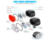 Велокомплект ZH-078-2LED ліхтар + STOP-14SMD, waterproof, Li-Ion акумулятор, ЗУ Type-C