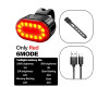 Велокомплект ZH-078-2LED ліхтар + STOP-14SMD, waterproof, Li-Ion акумулятор, ЗУ Type-C