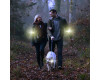Світлодіодний LED браслет безпеки YD2307-COB(white+red), Waterproof, Li-Ion акумулятор., ЗУ Type-C