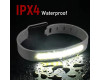Світлодіодний LED браслет безпеки YD2307-COB(white+red), Waterproof, Li-Ion акумулятор., ЗУ Type-C