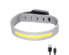 Світлодіодний LED браслет безпеки YD2307-COB(white+red), Waterproof, Li-Ion акумулятор., ЗУ Type-C
