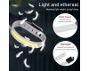 Світлодіодний LED браслет безпеки YD2307-COB(white+red), Waterproof, Li-Ion акумулятор., ЗУ Type-C