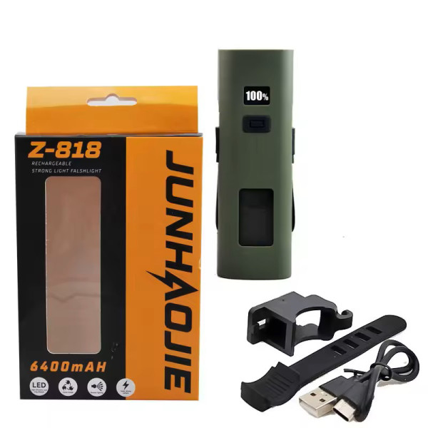 Велофара Z818-2x3W+COB(white+red), power bank, Li-Ion акум., ЗУType-C