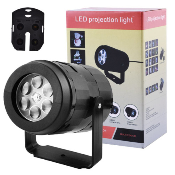 Світлодіодний Лазерний Проектор 886-1 Новорічний +2 Вкладиші з Картинками Світлодіодний Лазерний Проектор 886-1 Новорічний +2 Вкладиші з Картинками