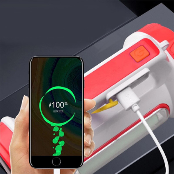 Ліхтар Портативний 6088-LED+COB Power Bank Li-Ion Акумулятор Сонячна Батарея ЗУ microUSB Box