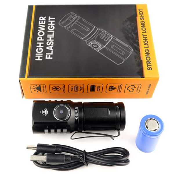 Ліхтар 536-3LED 1х16340A Індикація Заряду ЗУ Type-C Магніт Box Ліхтар 536-3LED 1х16340A Індикація Заряду ЗУ Type-C Магніт Box