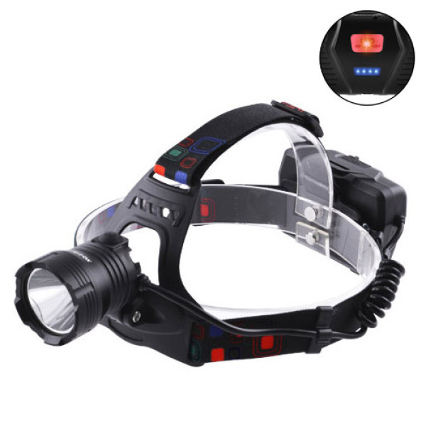 Ліхтар Налобний XQ-218-HP50 Power Bank 3x18650 Signal Light Індикація Заряду ЗП microUSB Box