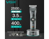 Акумуляторна Машинка Для Стрижки Clipper VGR V-256 6 Насадок LED Display Акумуляторна Машинка Для Стрижки Clipper VGR V-256 6 Насадок LED Display