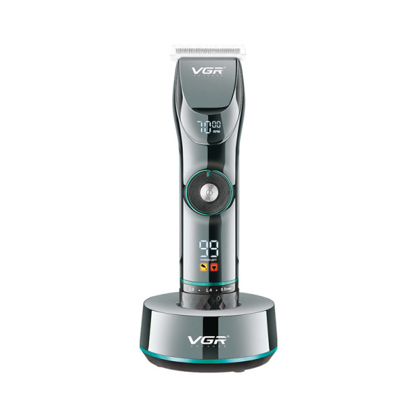 Акумуляторна Машинка Для Стрижки Clipper VGR V-256 6 Насадок LED Display Акумуляторна Машинка Для Стрижки Clipper VGR V-256 6 Насадок LED Display