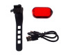 Велосипедна Стоп Мигалка Задня Baisk LED-USB C-Type MY-2106 Овальна Червоне Світло