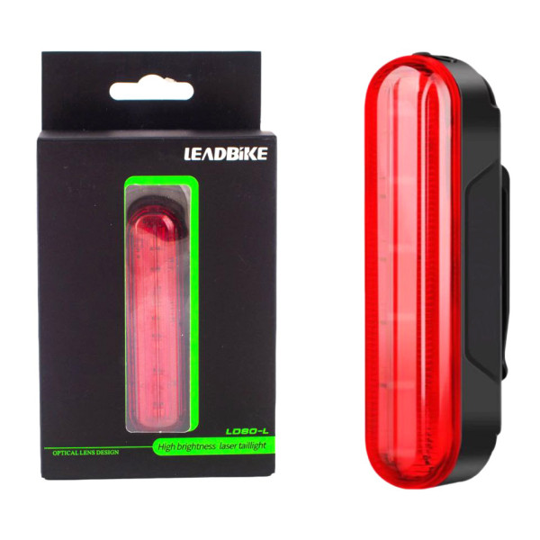 Стоп LEADBIKE LD80-6LED з лазерною розміткою, waterproof, Li-Ion акумулятор, ЗУ Type-C