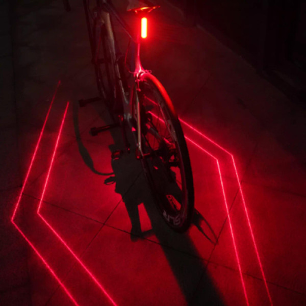 Стоп LEADBIKE LD80-6LED з лазерною розміткою, waterproof, Li-Ion акумулятор, ЗУ Type-C