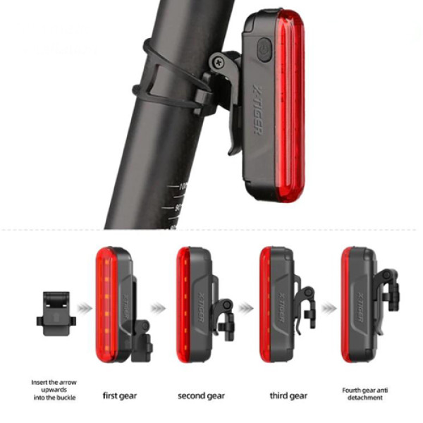 Стоп LEADBIKE LD80-6LED з лазерною розміткою, waterproof, Li-Ion акумулятор, ЗУ Type-C