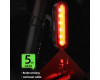 Стоп LEADBIKE LD80-6LED з лазерною розміткою, waterproof, Li-Ion акумулятор, ЗУ Type-C