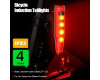 Велосипедна Стоп Мигалка Задня LD77-LS-4LED з лазерною розміткою