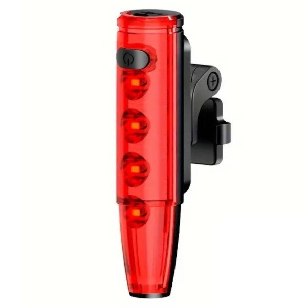 Велосипедна Стоп Мигалка Задня LD77-LS-4LED з лазерною розміткою