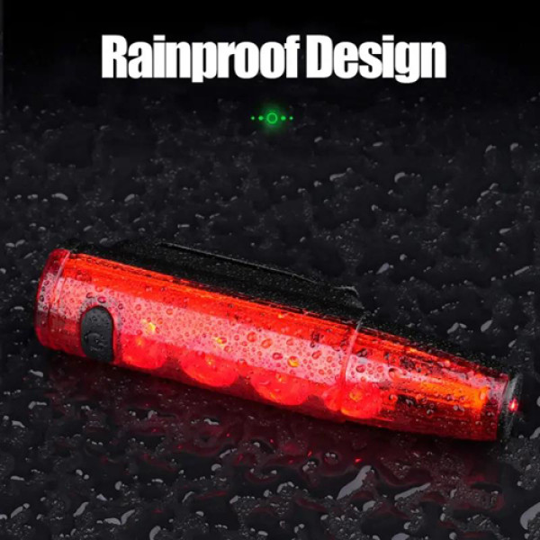 Велосипедна Стоп Мигалка Задня LD77-LS-4LED з лазерною розміткою